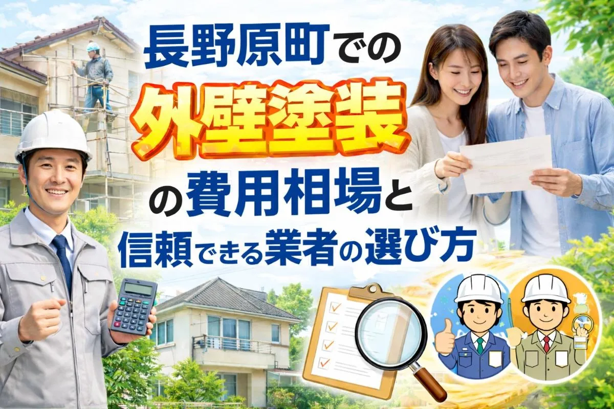 長野原町での外壁塗装の費用相場と信頼できる業者の選び方を徹底解説
