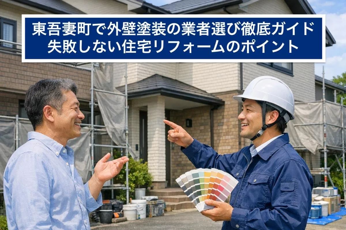 東吾妻町で外壁塗装の業者選び徹底ガイド｜失敗しない住宅リフォームのポイント