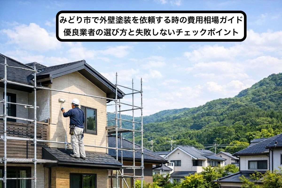 みどり市で外壁塗装を依頼する時の費用相場ガイド｜優良業者の選び方と失敗しないチェックポイント