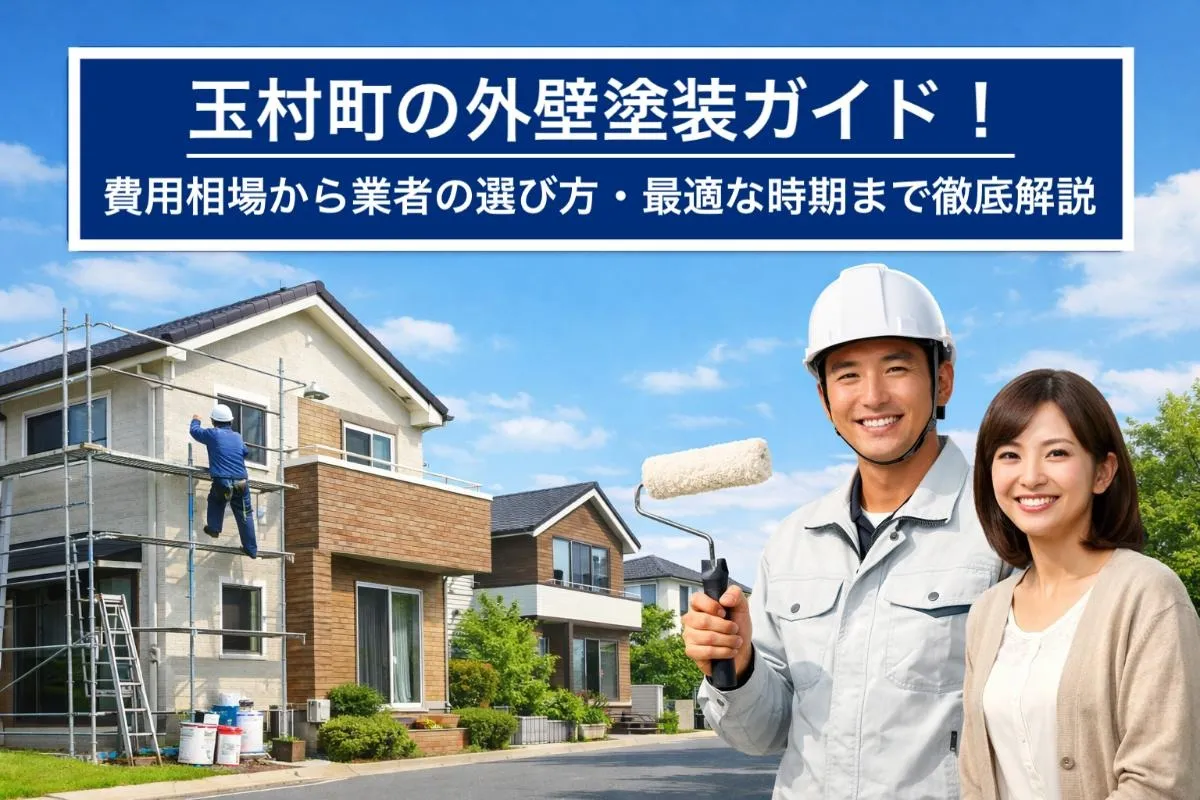玉村町の外壁塗装ガイド！費用相場から業者の選び方・最適な時期まで徹底解説
