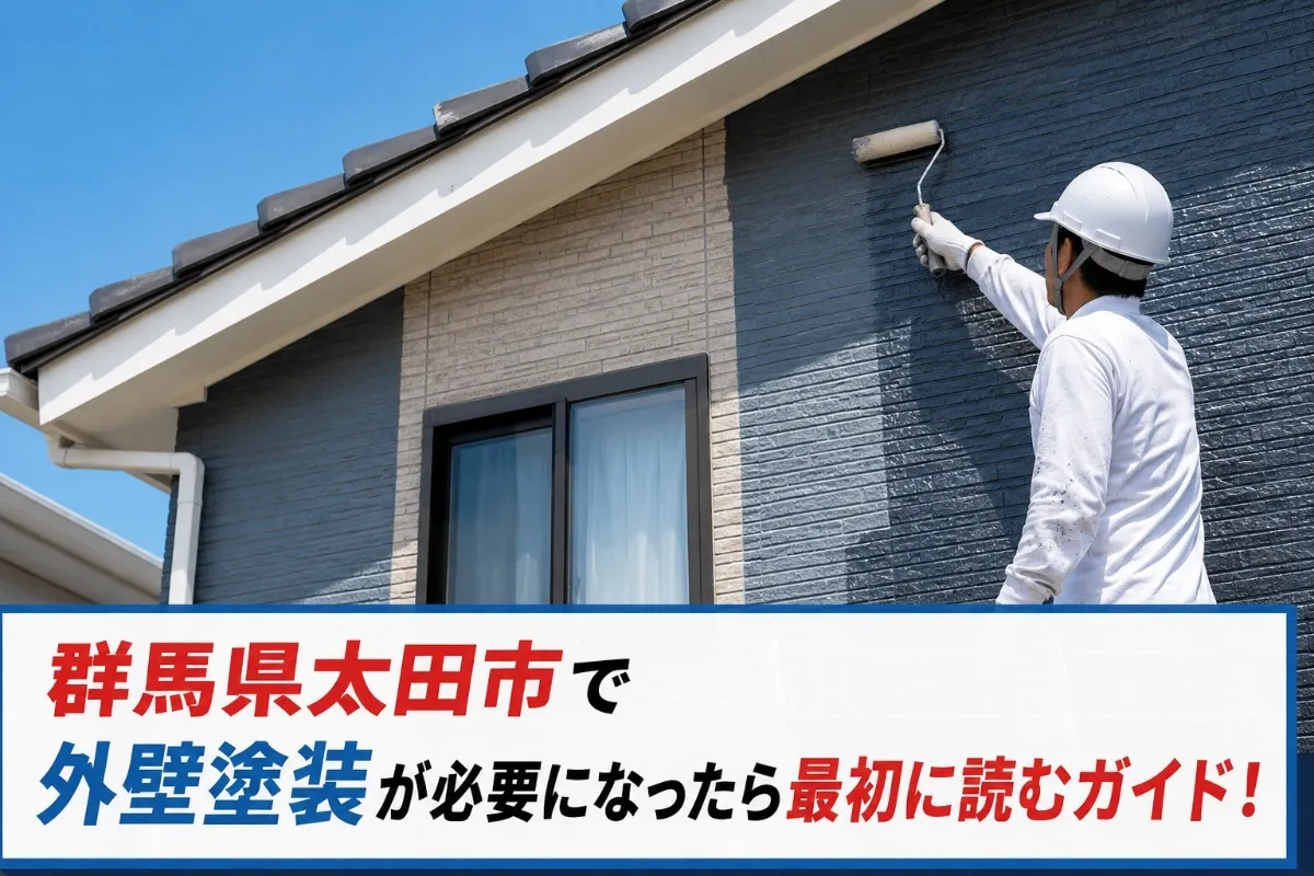 群馬県太田市で外壁塗装が必要になったら最初に読むガイド！