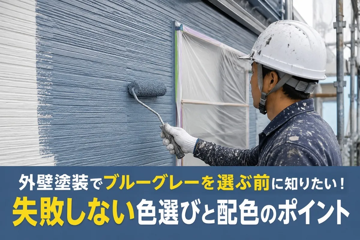外壁塗装でブルーグレーを選ぶ前に知りたい!失敗しない色選びと配色のポイント